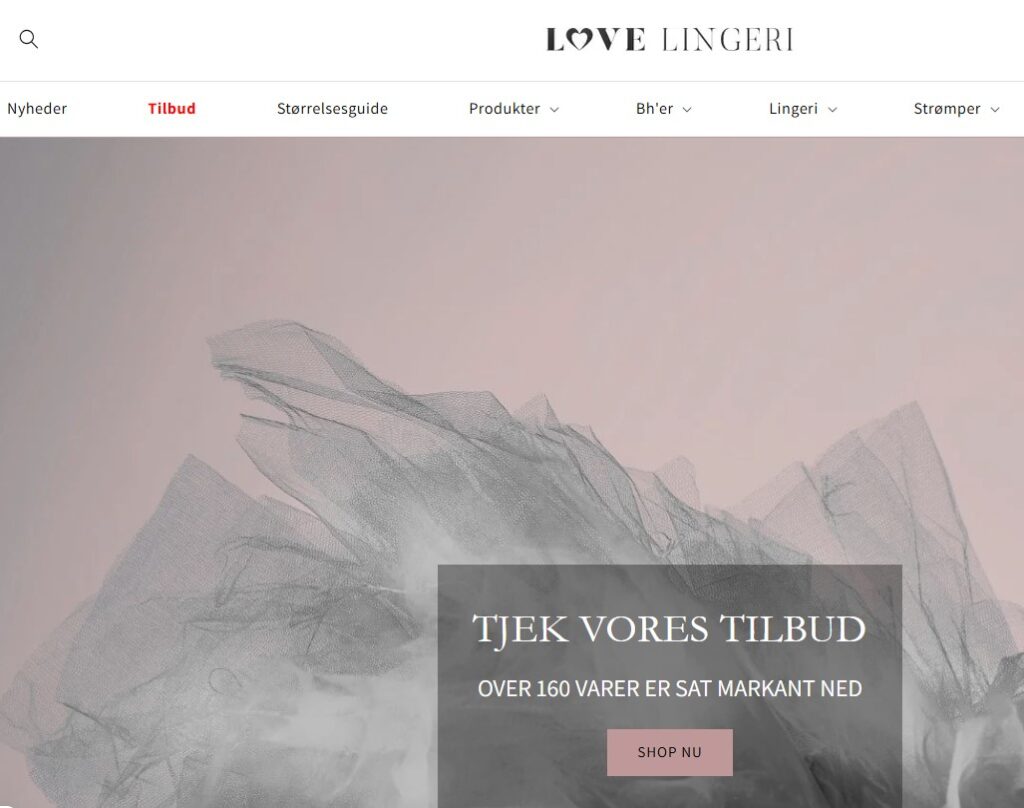 Love Lingeri – webshop